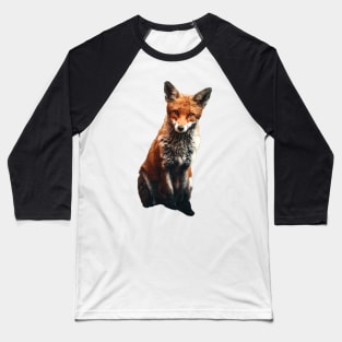 Realistic fox Baseball T-Shirt